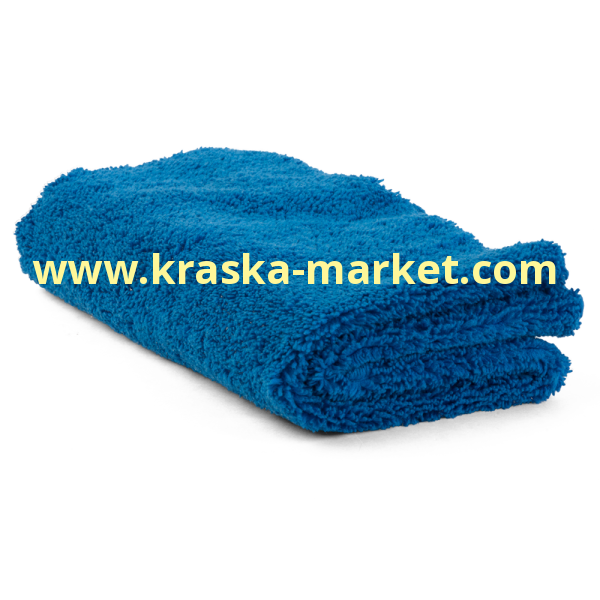 Синяя салфетка из микрофибры клинообразной вязки. Цвет: синяя. Размер: 40 х 40. Торговая марка: HANKO.