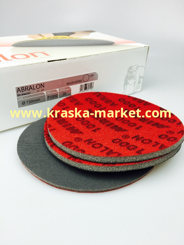 Шлифовальный материал на поролоновой основе Abralon, P1000, 150 мм. Производитель: Mirka.