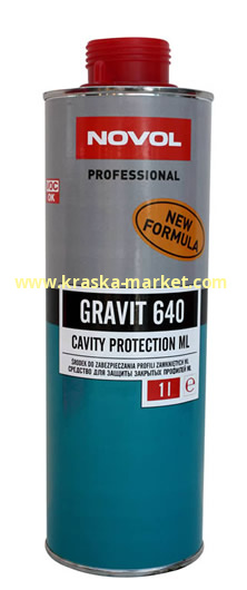 Защитное покрытие антикор GRAVIT 640 ML. Вес(кг): 1,0л. Торговая марка: Новол.