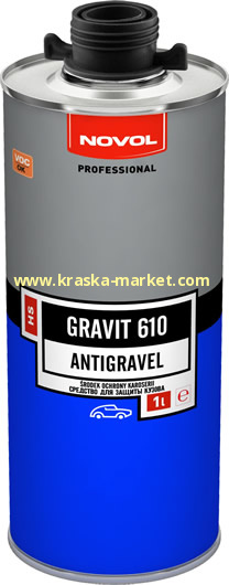 Защитное покрытие антигравий GRAVIT 610 HS. Цвет: черный. Вес(кг): 1,0 л. Торговая марка: Novol.