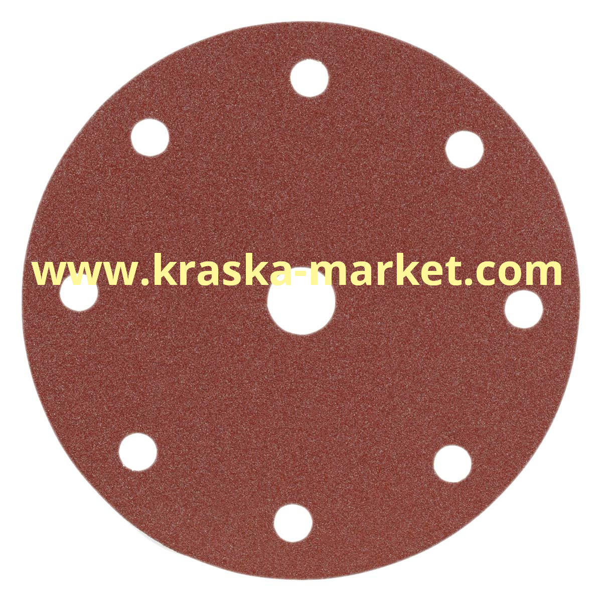 Круг абразивный, красный, 15 отверстий, Р150, 150 мм. Производитель: Indasa.