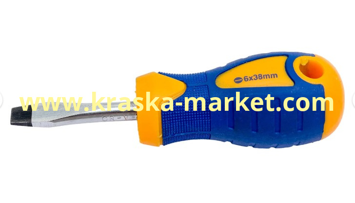 Отвертка шлицевая Kraft 6х38 мм