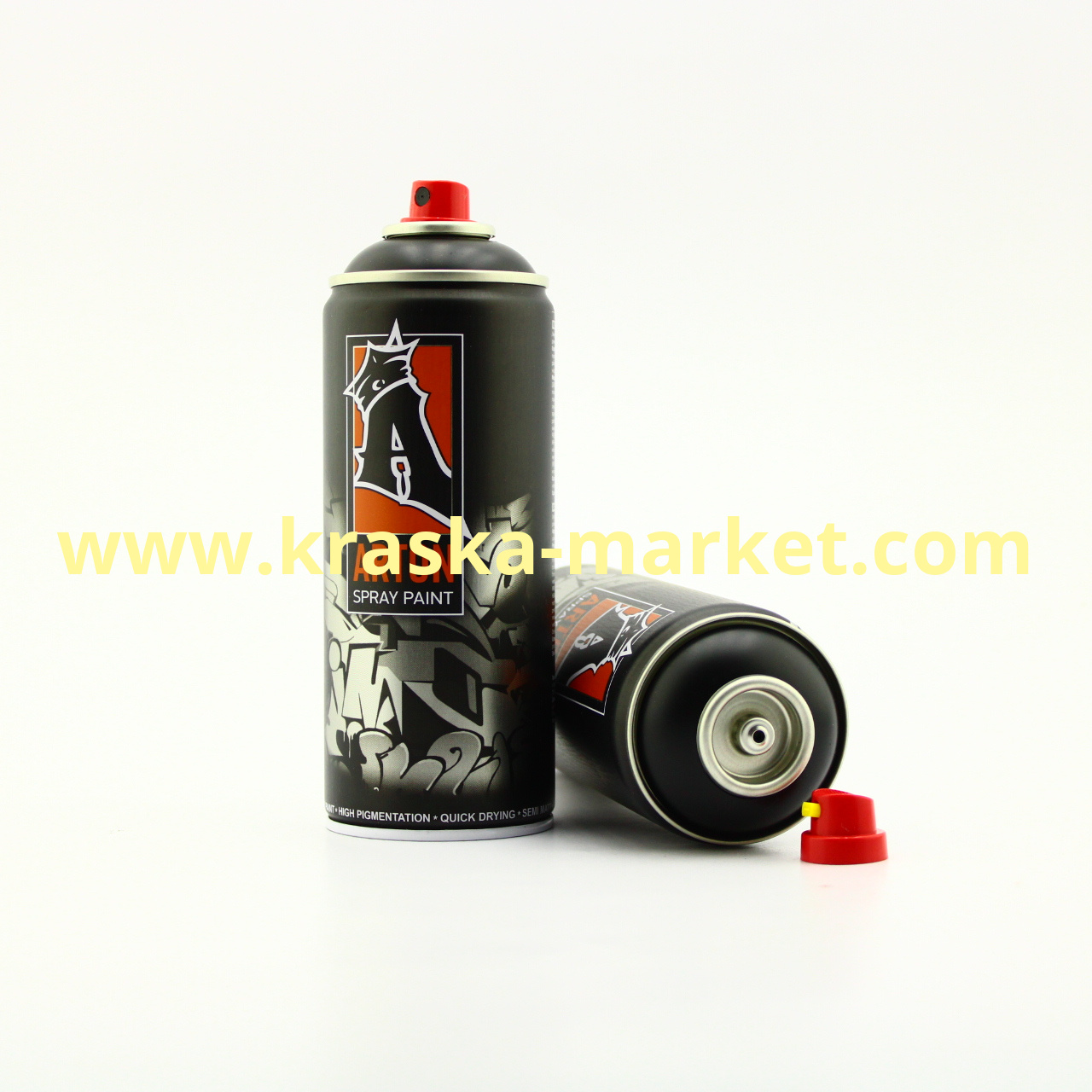 Краска для граффити ARTON. Цвет: № A911  Black. Объем(м3): 520 мл. Производитель: ARTON.