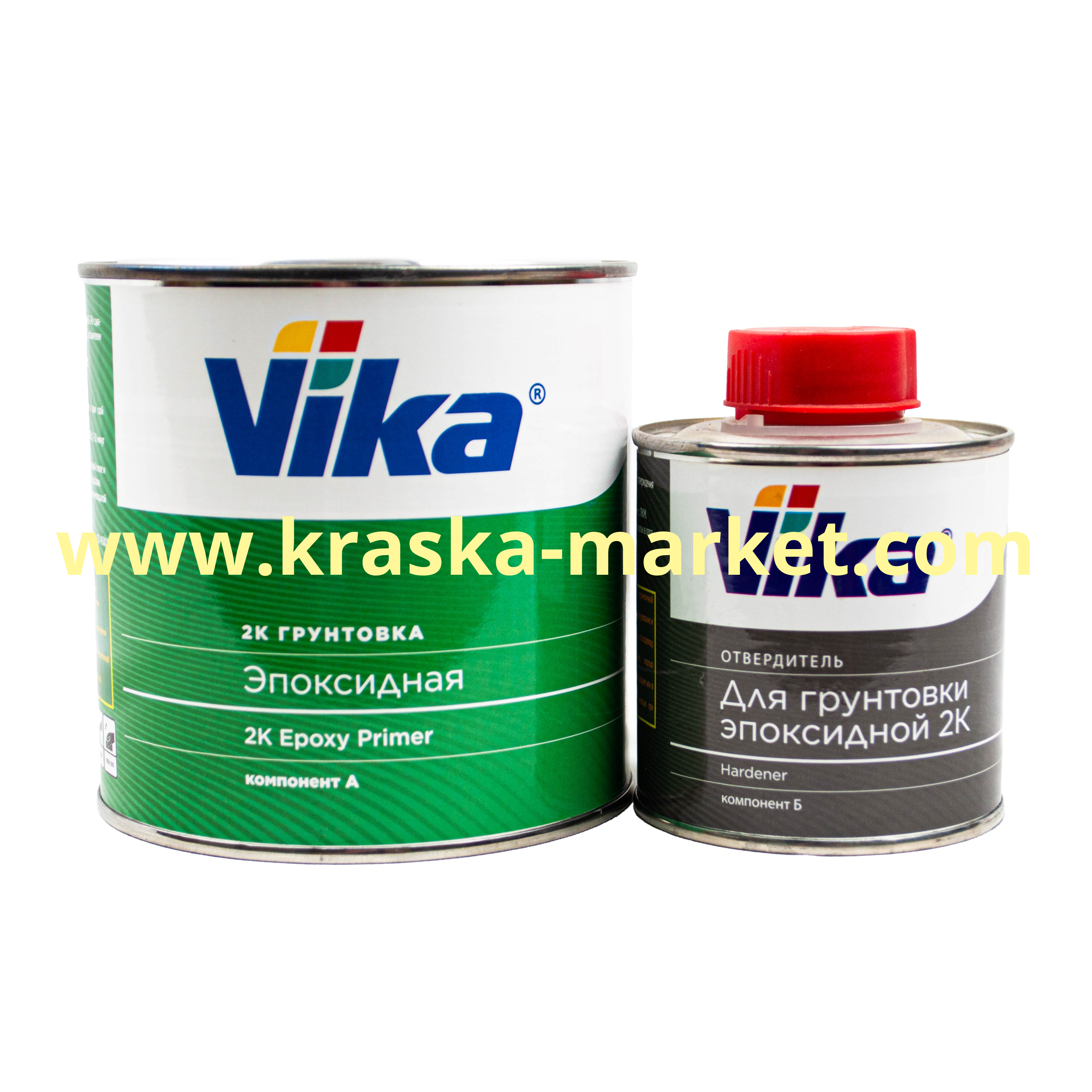 Грунт эпоксидный 2К. цвет: Белая. Фасовка: 1,2+0,17. Торговая марка: Вика.