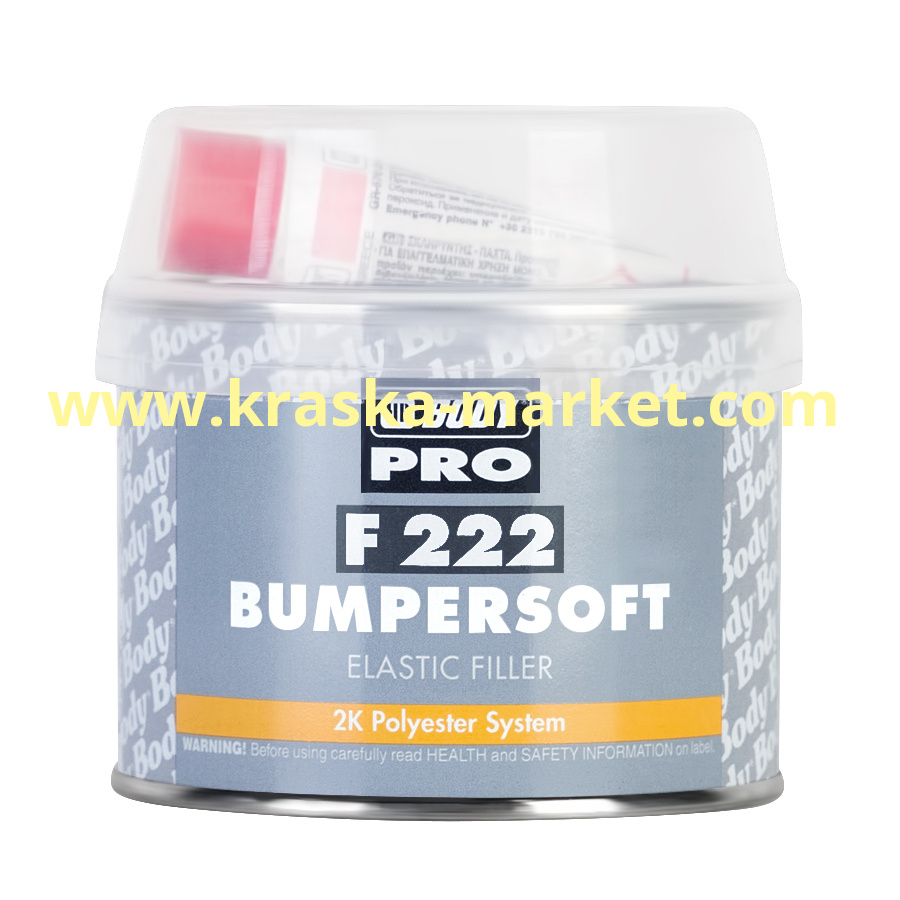 Шпатлевка для бампера BUMPERSOFT. Упаковка: 0,25 кг. Торговая марка: BODY.