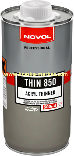 Растворитель акриловый THIN 850 (стандарт). Вес(кг): 0,5л. Торговая марка: Новол.