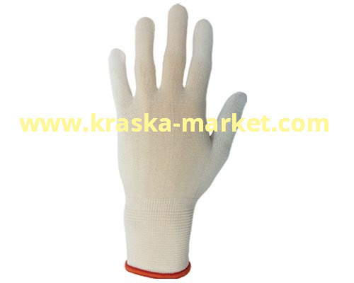 Защитные перчатки из из полиэфирных волокон (полиэстер). Цвет: белый. Размер: S. Торговая марка: JetaPro.