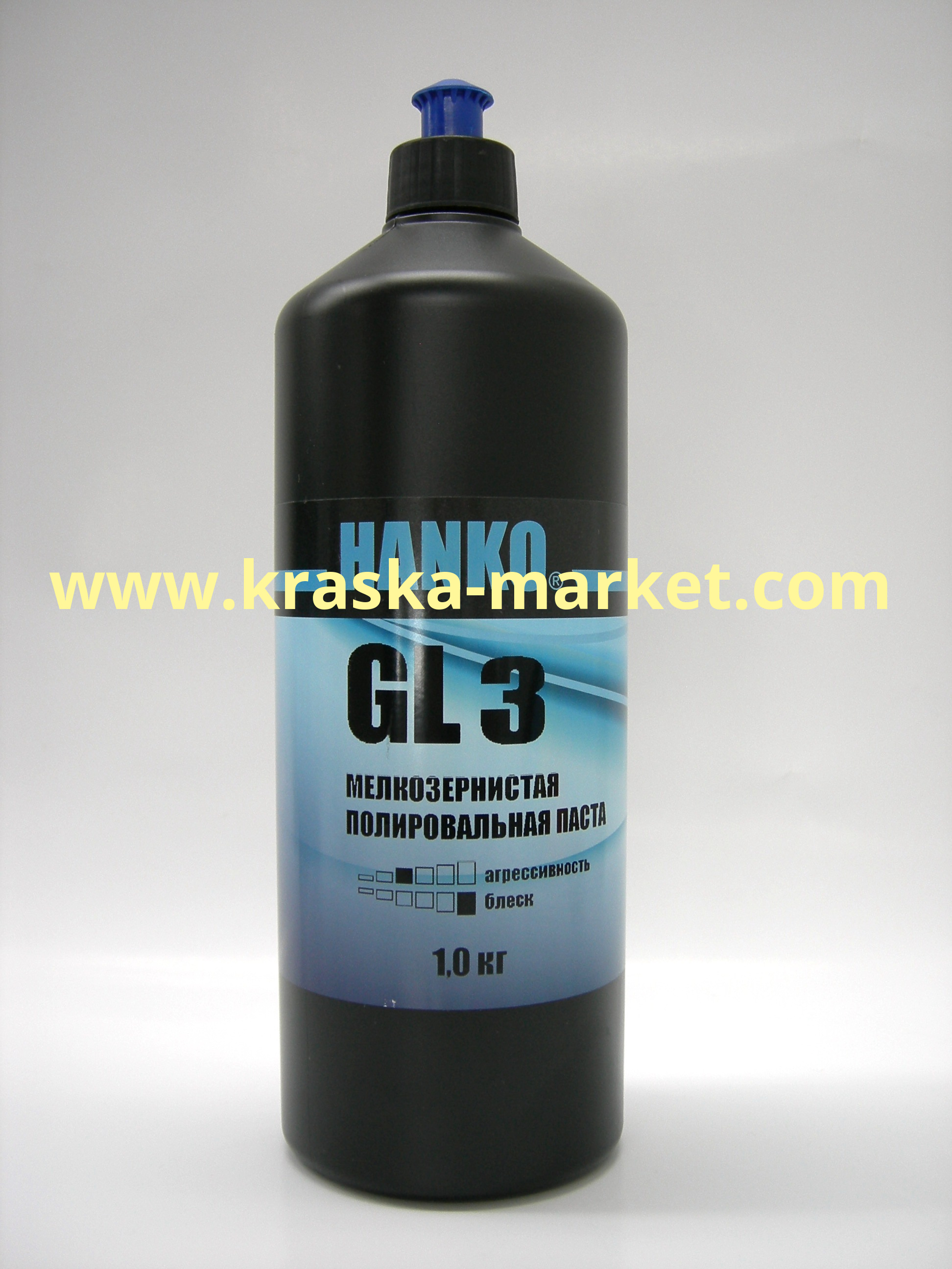 Полировальная паста мелкозернистая GL3. Объем(м3): 1,0кг. Торговая марка: HANKO.