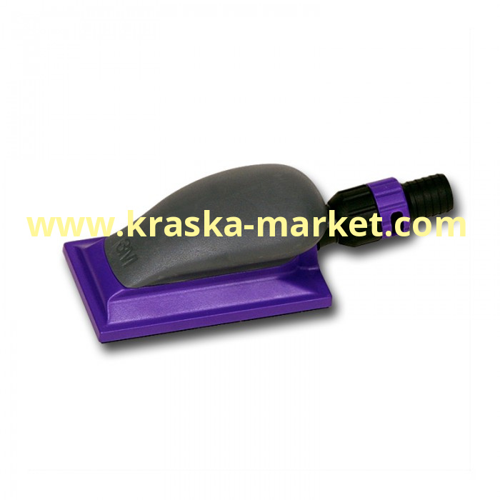 Шлифок малый с мультипылеотводом Hookit Purple. Размер: 70 х 127мм.  Артикул: 05170.Торговая марка: 3М.