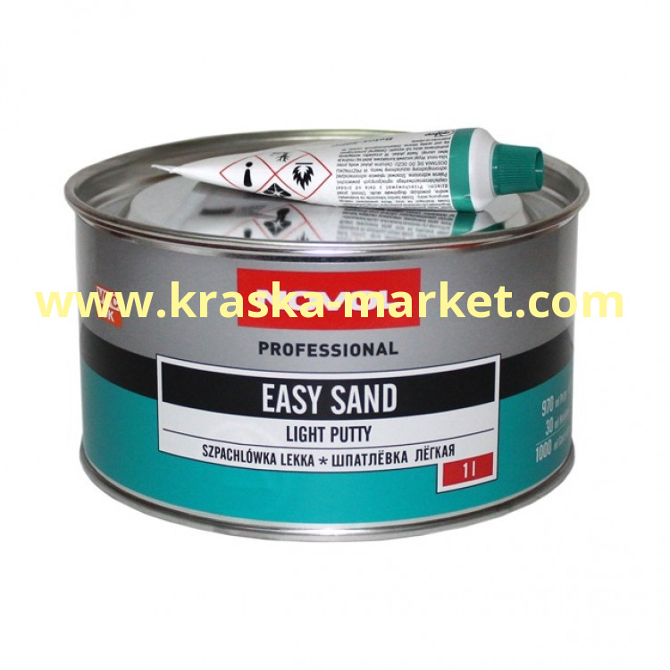 Шпатлевка легкая многофункциональная  Easy Sand. Вес(кг): 1 л. Торговая марка: Новол.