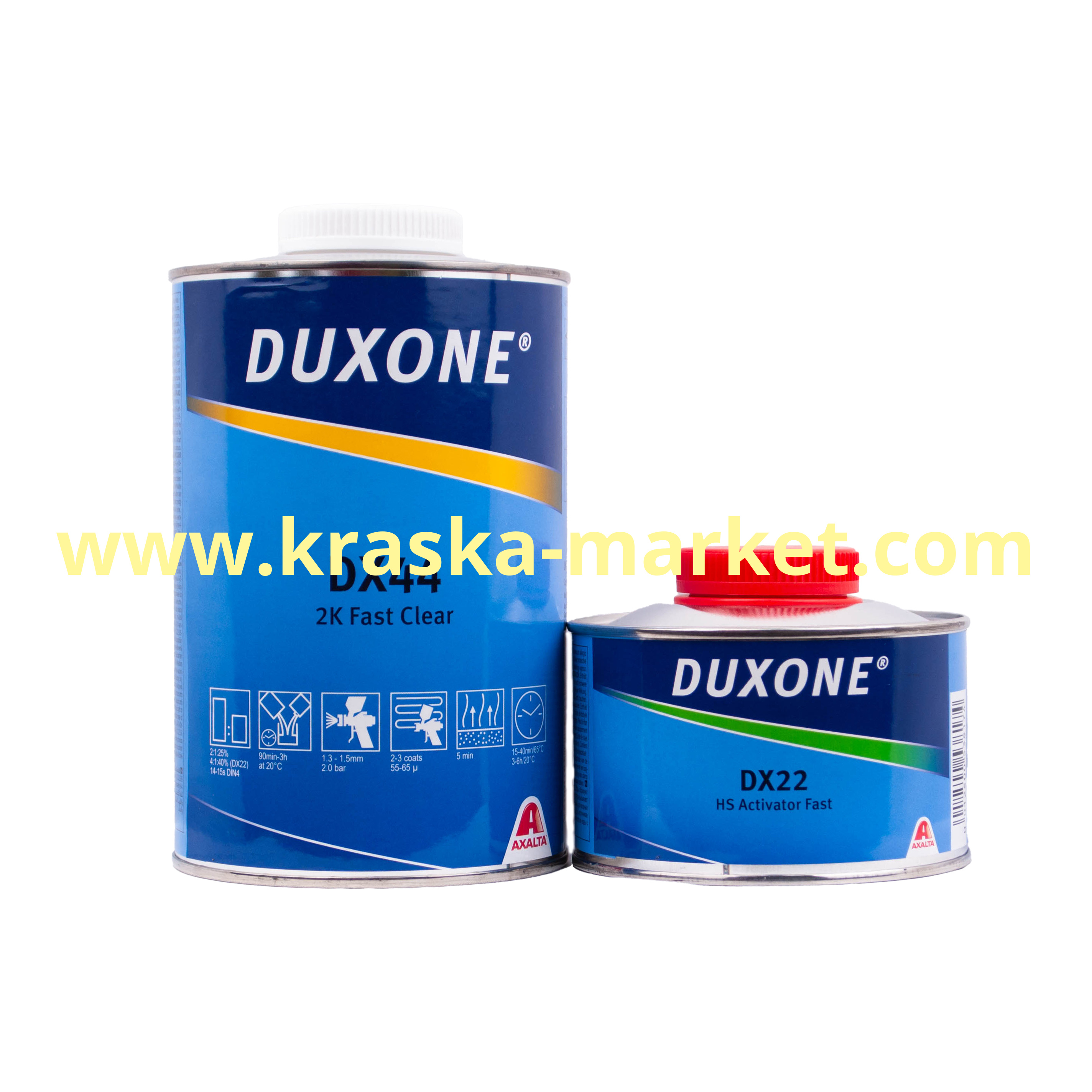 Лак акриловый быстросохнущий  DX44. Объем(м3): 1,0л+0,25л. Бренд: Duxone.