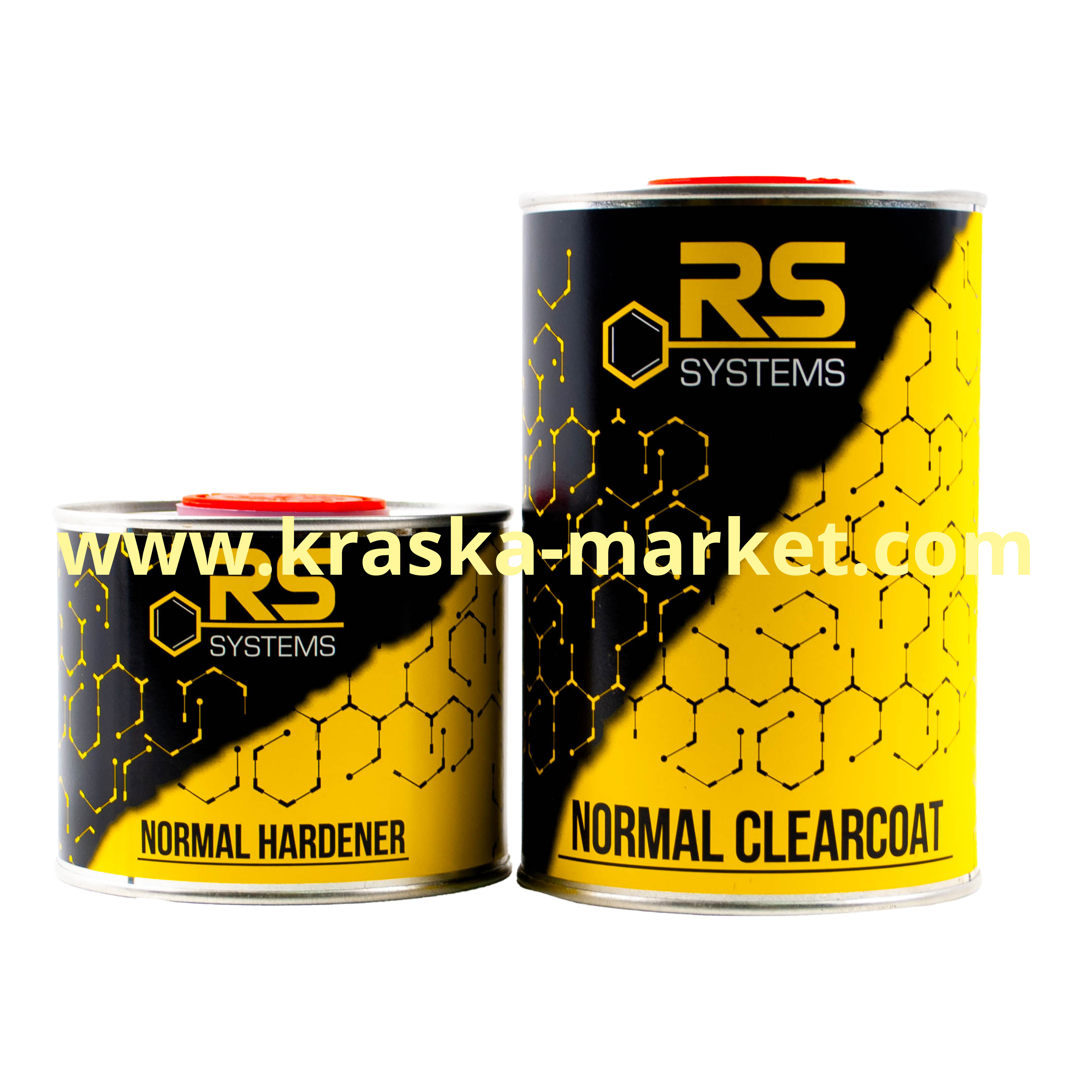 Лак акриловый HS 2+1 "Нормал RS". Фасовка: 1,0л+0,5л отвердитель. Торговая марка: RS SYSTEMS.