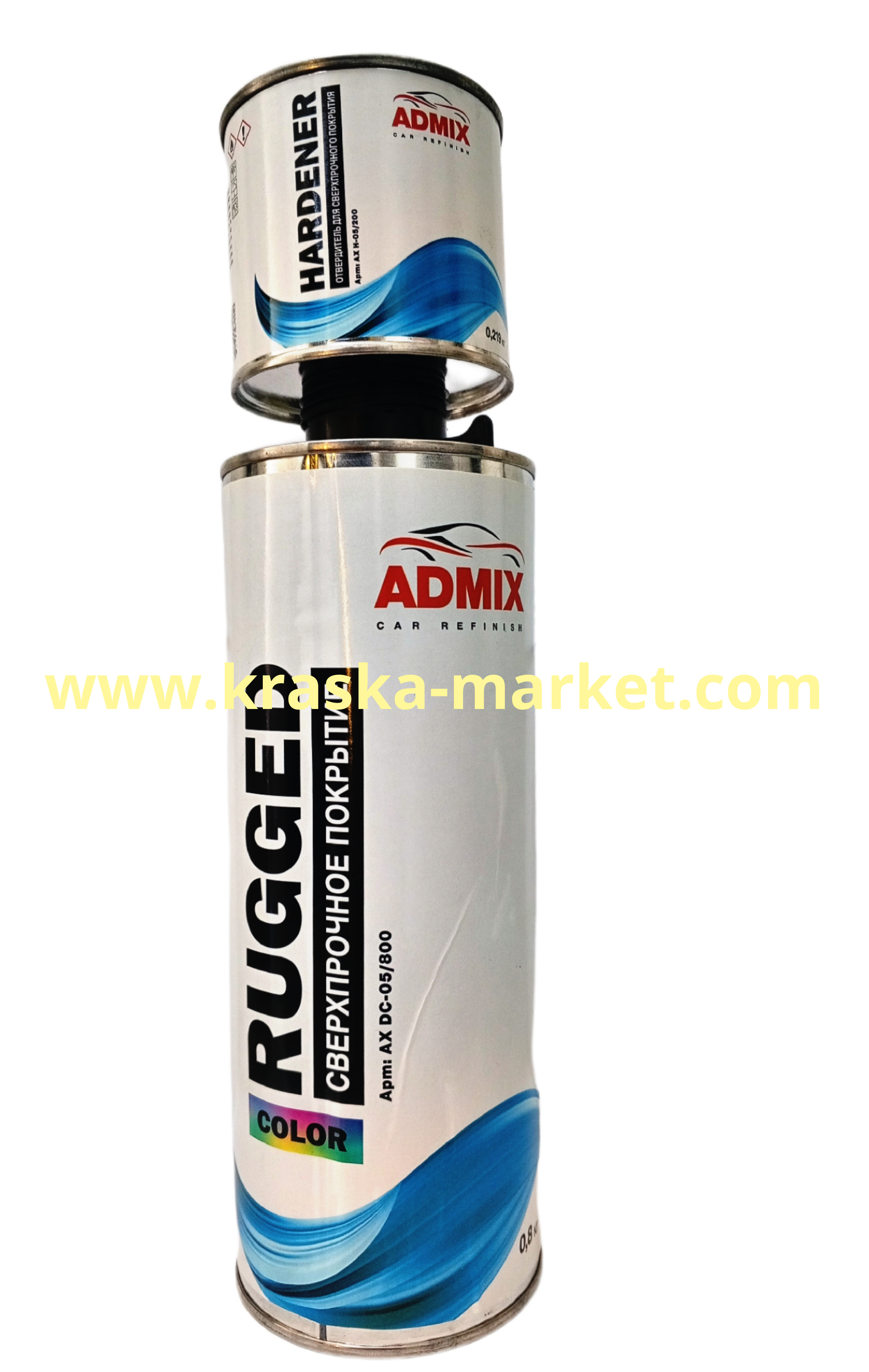 Покрытие ADMIX повышенной прочности. Цвет: колеруемый. Объем(м3): 0,8 + отвердитель 0,219. Торговая марка: ADMIX.