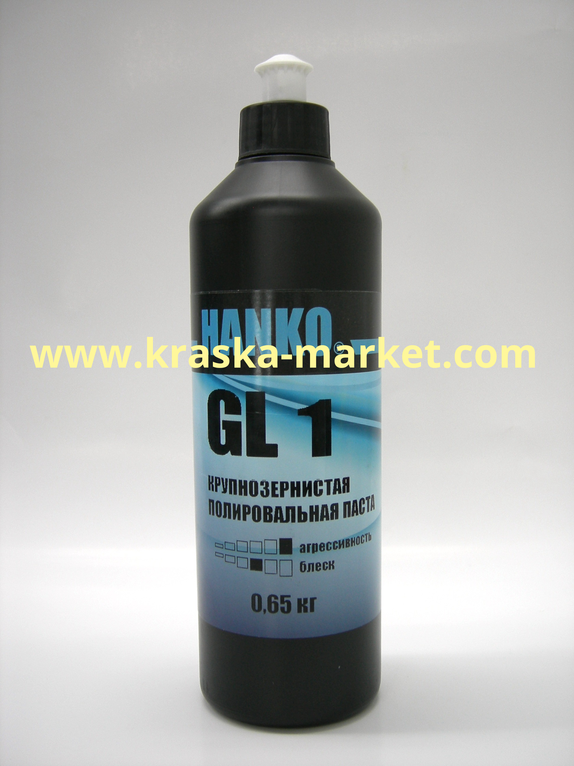 Полировальная паста крупнозернистая GL1. Объем(м3): 0,65кг. Торговая марка: HANKO.