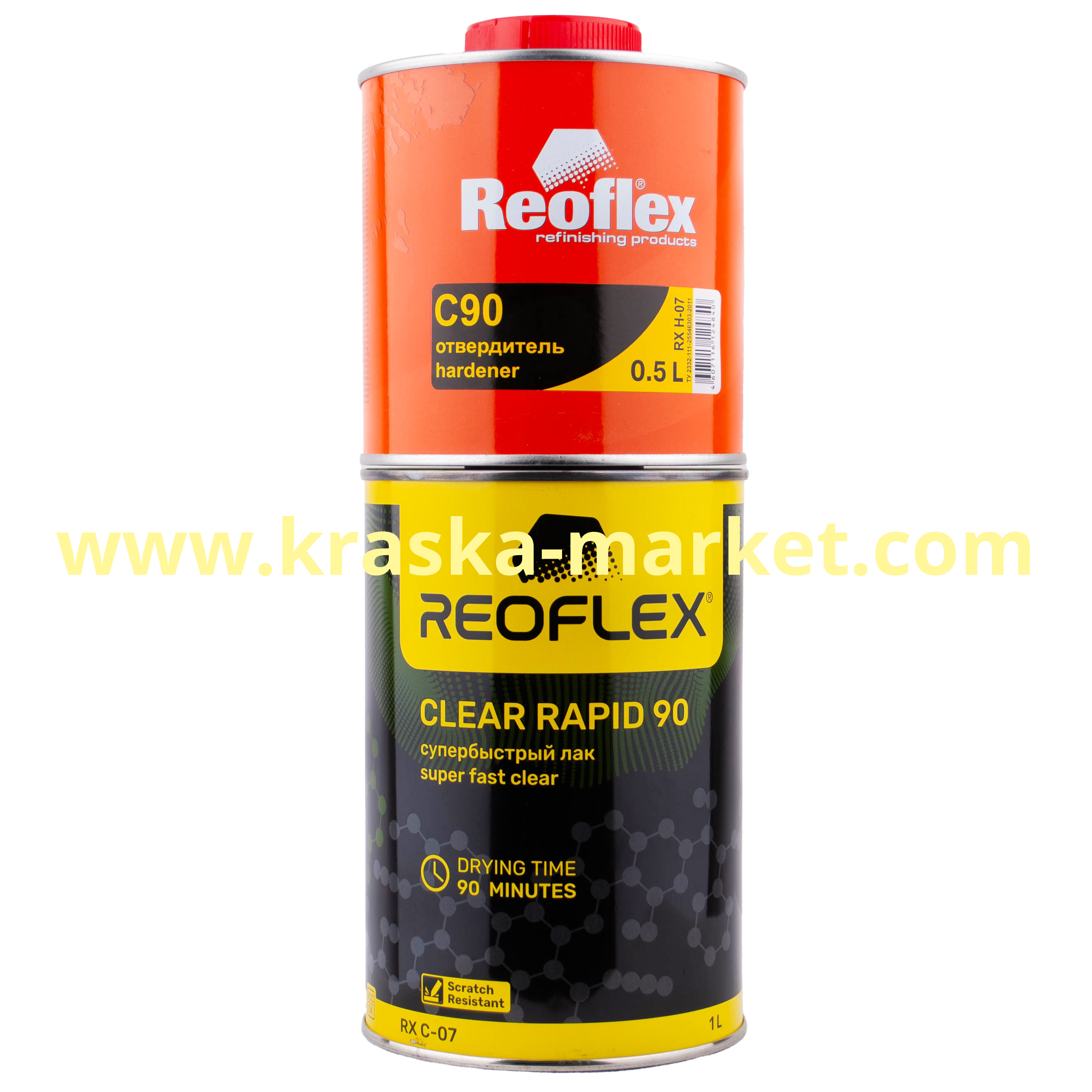 Супербыстрый лак UHS. Объем(м3): 1,0 л лак + 0,5 л отвердитель. Производитель: Reoflex.