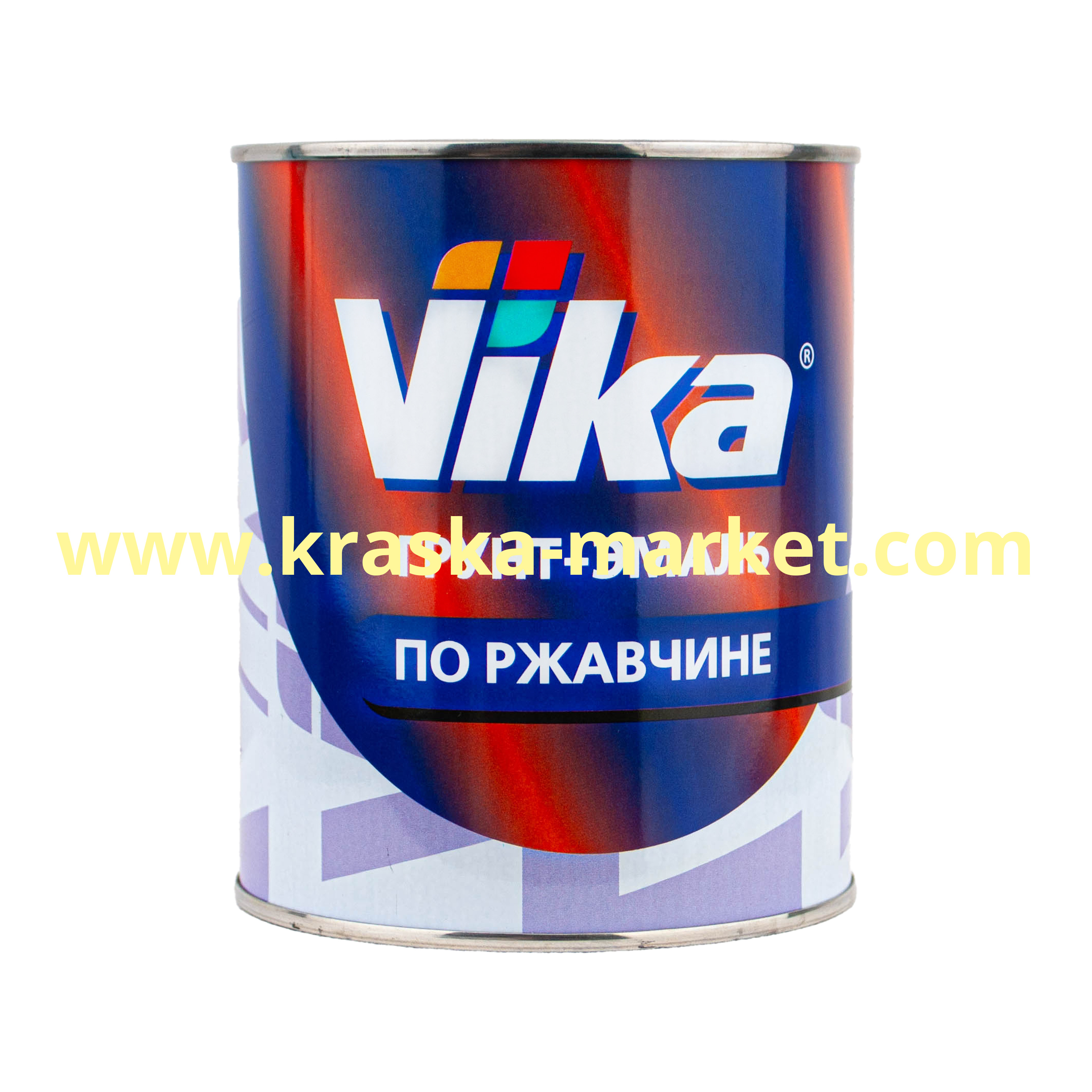 Грунт-эмаль по ржавчине RAL, цвет: 3020 транспортно красный. Фасовка: 0,9кг. Торговая марка: Вика.