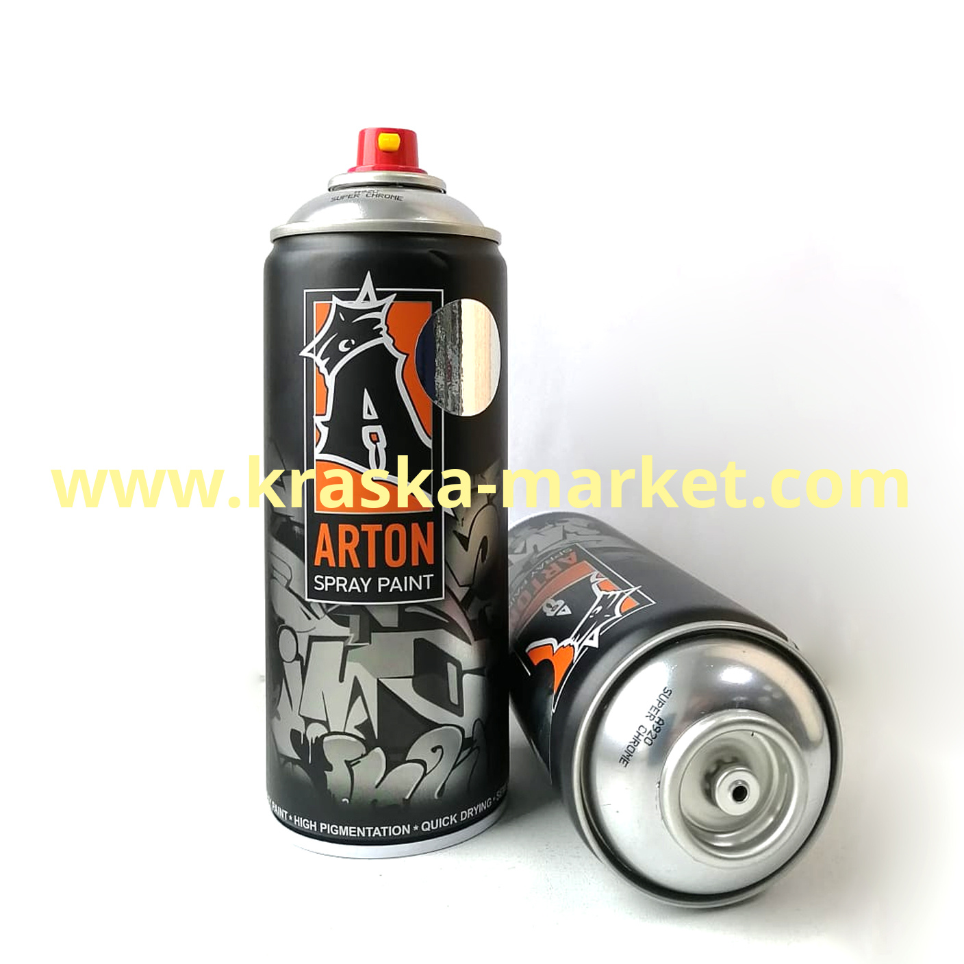 Краска для граффити ARTON. Цвет: № A920 Super Chrome. Объем(м3): 520 мл. Производитель: ARTON.