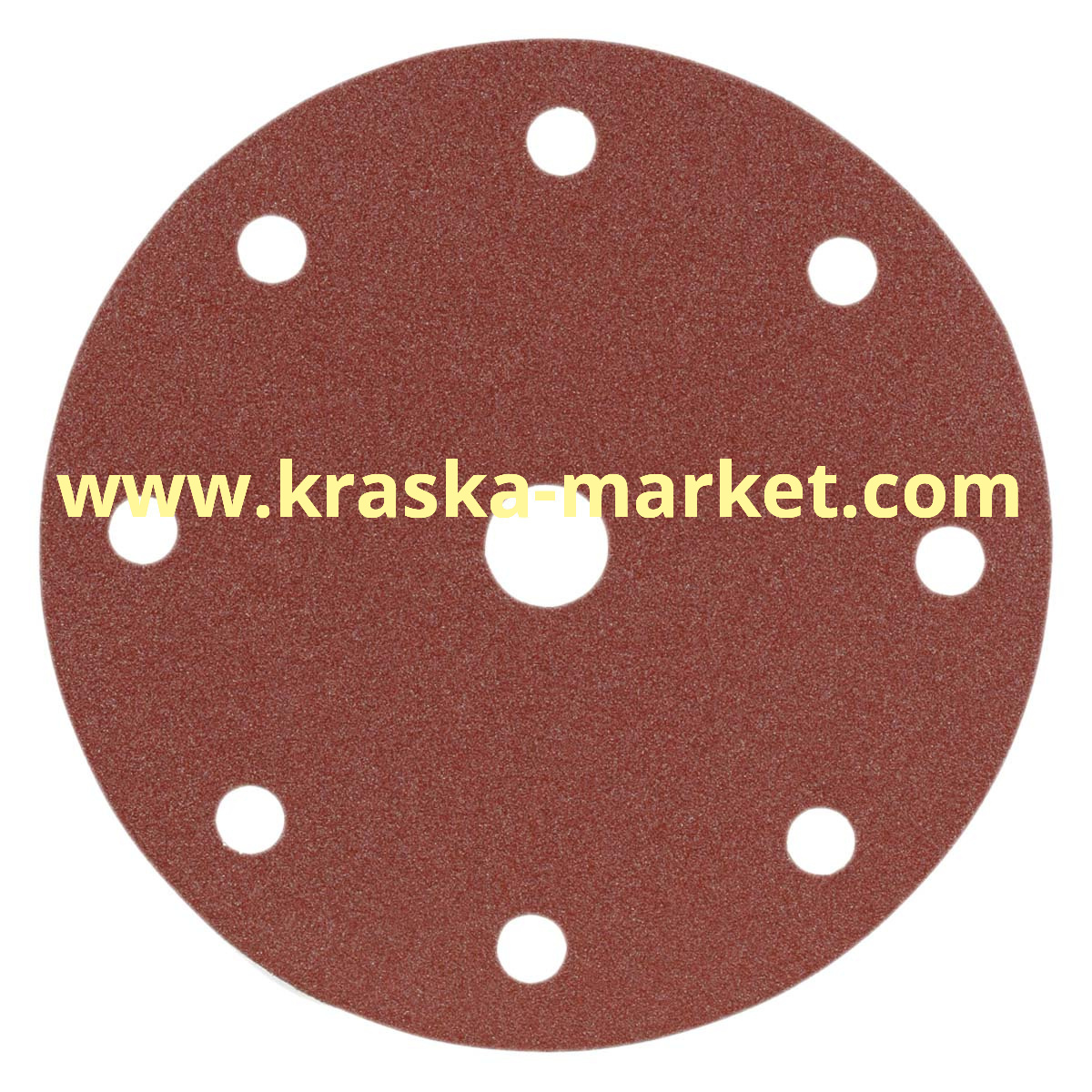 Круг абразивный, красный, 15 отверстий, Р240, 150 мм. Производитель: Indasa.
