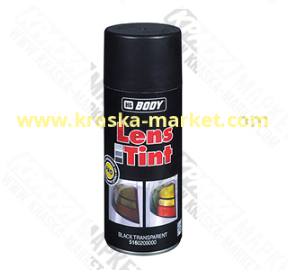 Лак тонировочный в аэрозольном баллоне. Цвет: черный. Упаковка: 0,4 л. Торговая марка: BODY.