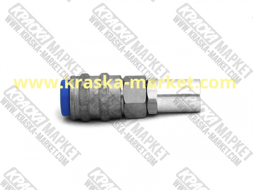 10334U Универсальное быстроразъёмное соединение GLOBAL U (муфта под стандарты  D, I, S, USA) для резиновых шлангов Ø 8х14 мм