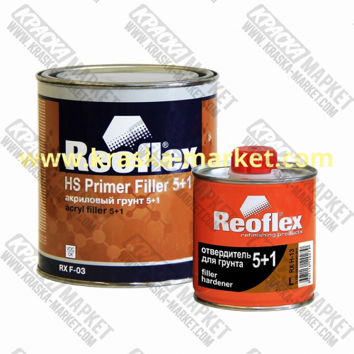 Акриловый 2К грунт 5+1черный (2,5л+0,5л) REOFLEX/6