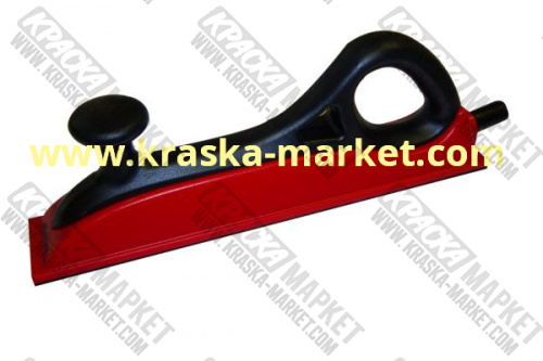 Длинный шлифок на липучке, 14 отв. + адаптор для шланга Ø29мм. Размер: 70х400мм. Бренд: ABREX-SYSTEM .