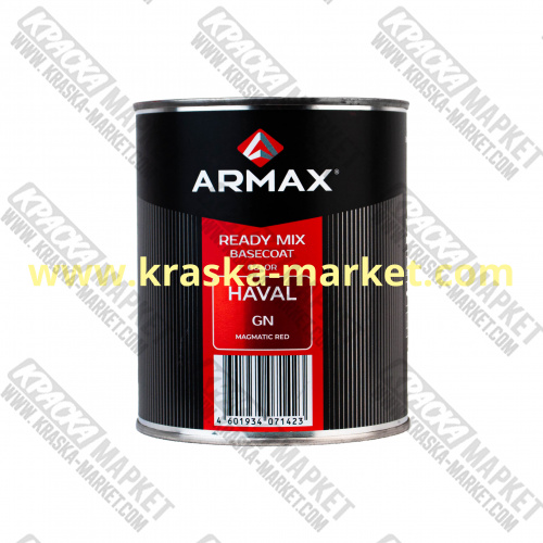 Базовая автоэмаль металлик, цвет: HAVAL GN MAGMATIC RED. Объем(м3): 1,0 кг. Бренд: Armax.