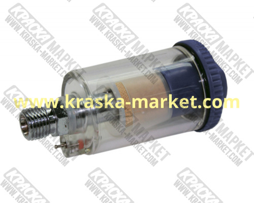 Фильтр-влагоотделитель с клапаном слива конденсата для краскораспылителя, 1/4", JF80. Торговая марка: JetaPro.