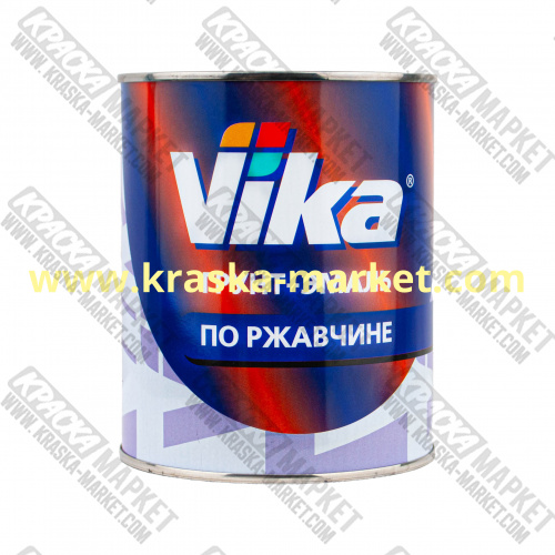Грунт-эмаль по ржавчине RAL, цвет: 9005 чёрный. Фасовка: 0,9кг. Торговая марка: Вика.
