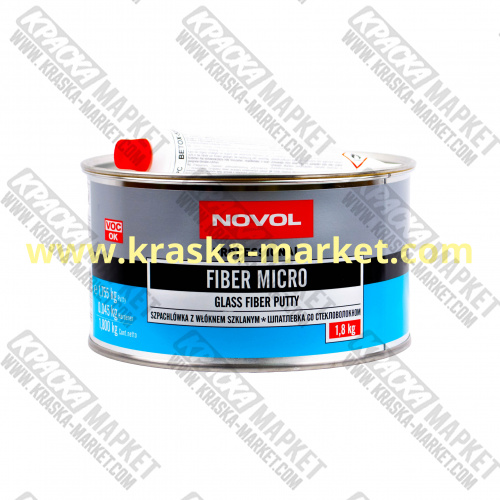 Шпатлевка со стекловолокном mikro fiber. Вес(кг): 1,8 кг. Торговая марка: Novol.