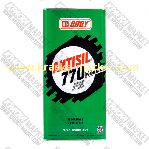 Обезжириватель антисиликон 770. Упаковка: 5,0 л. Торговая марка: BODY.