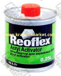 Катализатор для акриловых ЛКМ. Объем(м3): 0,25 л. Производитель: Reoflex.