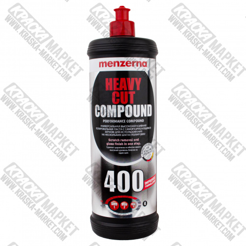 Универсальная высокоабразвная полировальная паста IMPROVED FORMULATION Heavy Cut Compound 400. Объем(м3): 1,0 кг. Производитель: Menzerna.