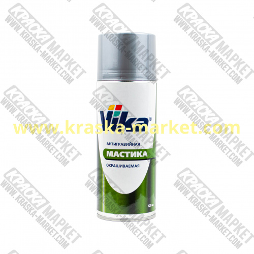 Антигравийная мастика в аэрозольном баллоне, цвет: серая. Фасовка 520мл. Торговая марка: Вика.