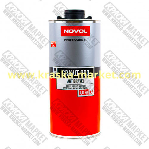 Защитное покрытие антигравий GRAVIT 600 MS. Цвет: черный. Вес(кг): 1,8 л. Торговая марка: Novol.