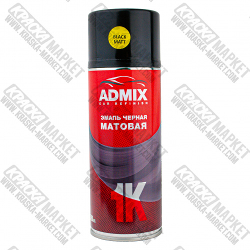 Краска универсальная акриловая в аэрозольном баллоне. Цвет: чёрная матовая. Объем(м3): 520 мл. Торговая марка: ADMIX.