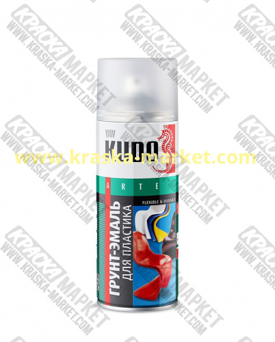 Краска для пластика в аэрозольном баллоне. Цвет: № 6001 серый. Торговая марка: KUDO .