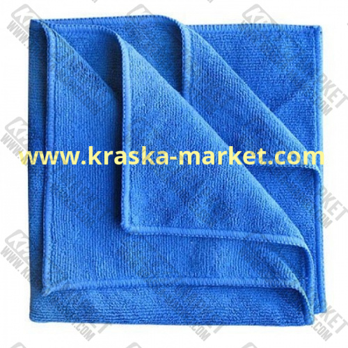 Салфетка из микрофибры. Цвет: синяя. Размер: 40 х 40. Торговая марка: HANKO.