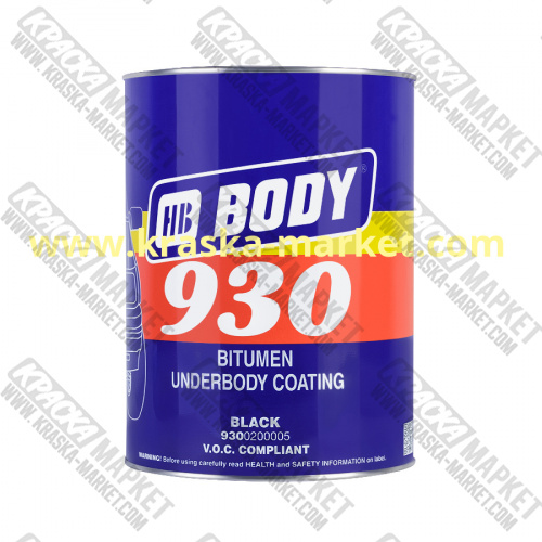 Антикоррозийный состав 930 . Цвет: черный. Упаковка: 1кг. Торговая марка:  BODY