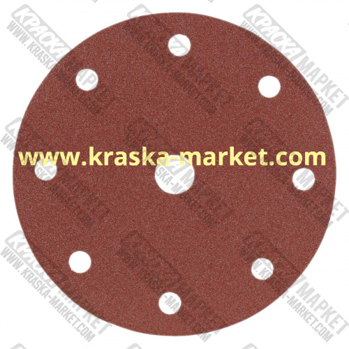 Круг абразивный, красный, 15 отверстий, Р1200, 150 мм. Производитель: Indasa.