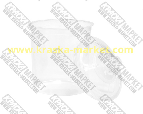 Одноразовый пластиковый бачок с крышкой и встроенным ситечком 190 мк. Объем(м3): 600 мл. Артикул: 596600. Торговая марка: JETAPRO.