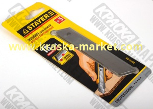 Лезвия для ножа. Упаковка: 5 шт. Артикул: 0915 S5. Торговая марка: Stayer.