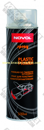 Грунт  для пластика в аэрозольном баллоне. Вес(кг): 500 мл. Торговая марка: Novol.
