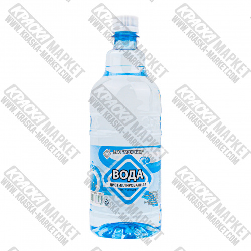 Вода дистиллированная. Объем(м3): 1,0 л. Торговая марка: МОЖХИМ.