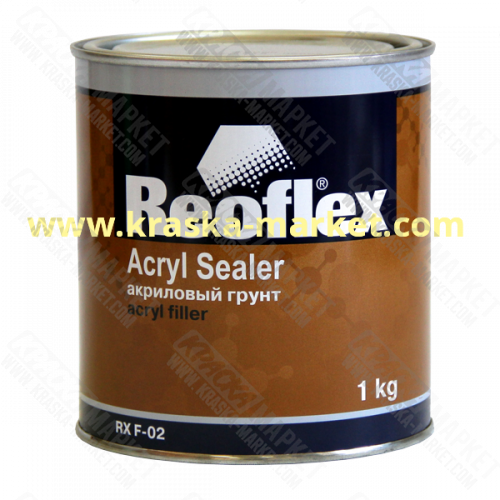 Акриловый грунт однокомпонентный. Цвет: серый. Объем(м3): 1,0 кг. Производитель: Reoflex.