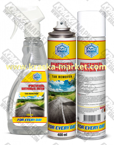 Очиститель битумных пятен триггер. Объем(м3): 500 мл. Производитель: Агат.
