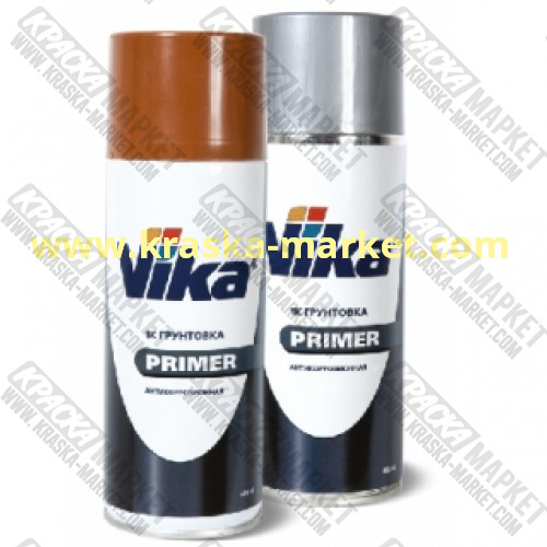 Грунт в аэрозольном баллоне, цвет: серый. Фасовка: 520мл. Торговая марка: Вика.