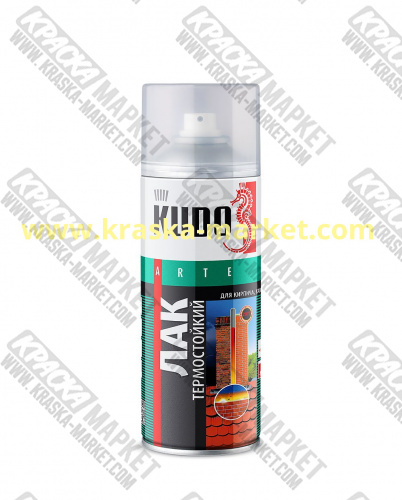 Лак термостойкий в аэрозольном баллоне. Торговая марка: KUDO.