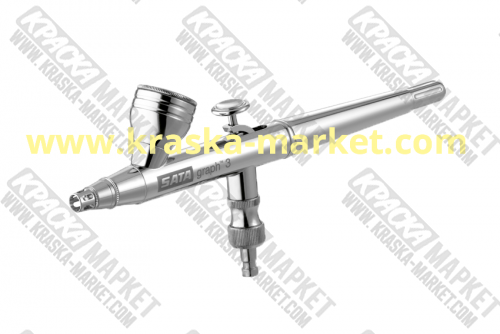 Аэрограф SATA graf 3 без шланга. Дюза: 0,15 мм. Бачок: 2,5 мл. Артикул: 136077. Производитель: Sata.