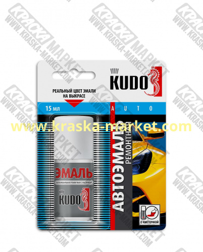 Эмаль автомобильная ремонтная во флаконе с кисточкой. Цвет: № Geely G41 SEAREY BLUE (металлик). Объем(м3): 15 мл. Торговая марка: KUDO.